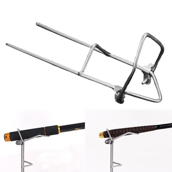 Stainless Steel Thicken Outdoor Fishing Rod Rest Holder Support Ground Stand