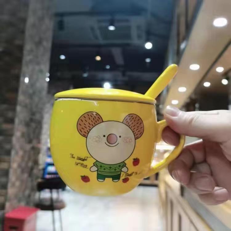 European Style Rose Coffee Cup Mug Ceramic Water Cup Coffee Cup Milk Cup Breakfast Cup