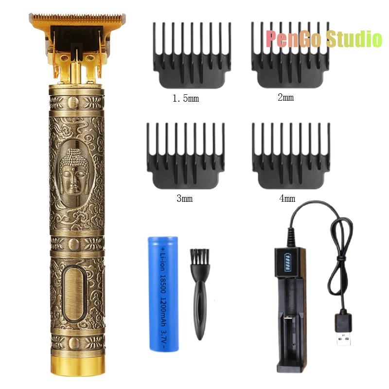 Цельнометаллическая винтажная машинка T9, женская машинка для стрижки волос, парикмахерская, профессиональная машинка для стрижки, 0 мм, триммер для носа и ушей, отделка для мужчин