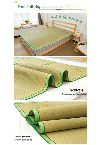 1.8m Natural Straw Soft Grass Reed Mat – Cooling Floor Mattress for Double Bed or Dorm, Woven 0.9m