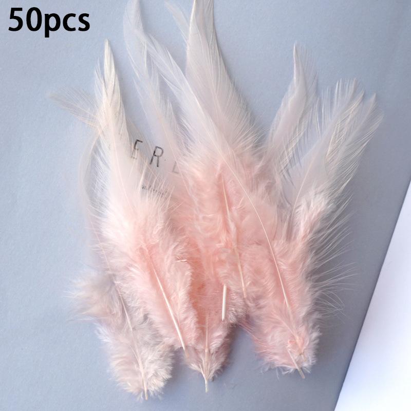 50 шт. натуральное перо макарон цветное куриное перо красочное индюшиное перо красочное перо