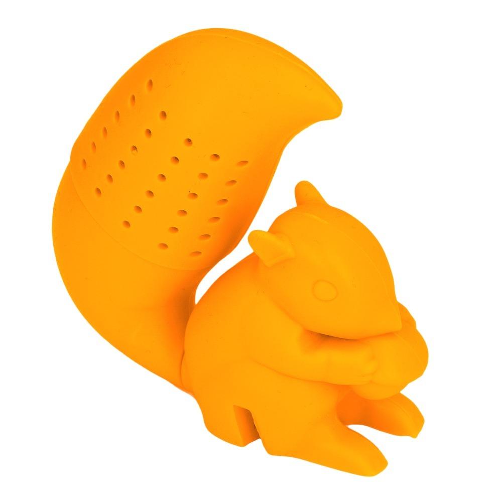 Silicone Squirrel Tea Strainer Food Grade Silicone Tea Strainer Squirrel Tea Filter Tea Brewing