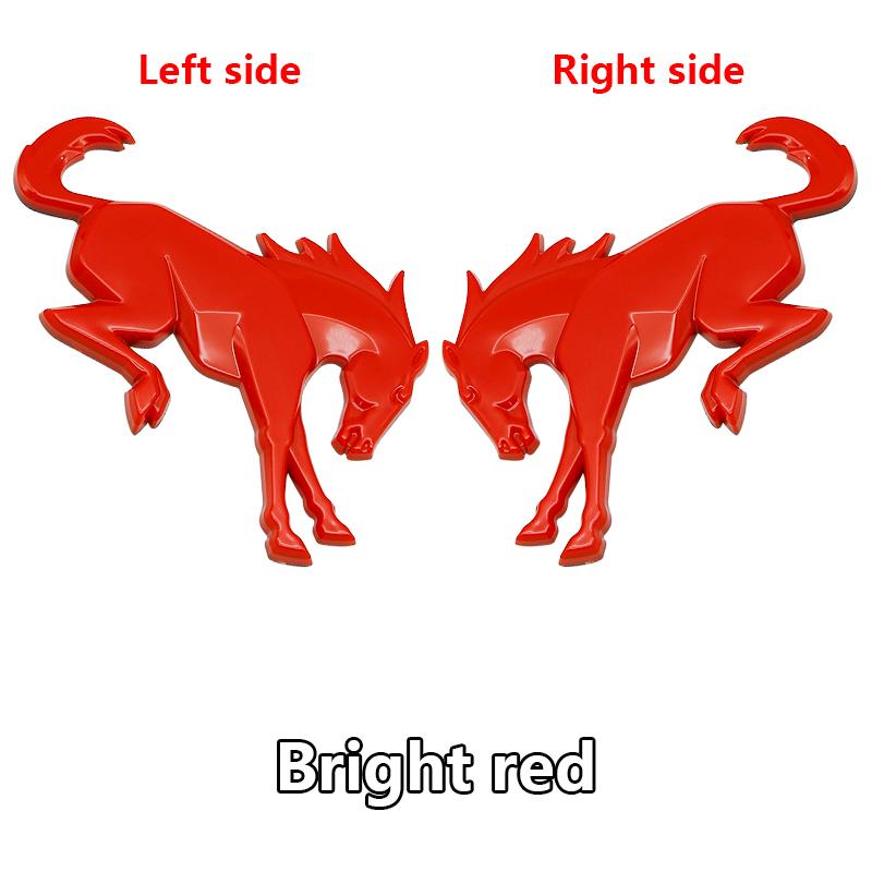 AACD1 Ford 3D Car Horse Stickers Hot For Ford Focus Bronco Logo Exterior Modification Tailgate Leaf Board Letters Animal Parts Badge