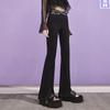 UNIFREE Women's Printed Slit Flared Casual Pants