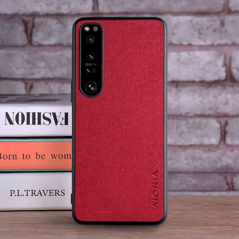 Чехол для Sony Xperia 10 5 1 Ace 2 II III IV, роскошный текстильный кожаный чехол для телефона sony xperia ace iii, чехол Funda Capa