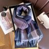Korean Plaid Knitted Cahmere Scarf Women Shawls And Wraps Female Pashmina Bufanda Lady Thick Warm Winter Blanket Stoles New