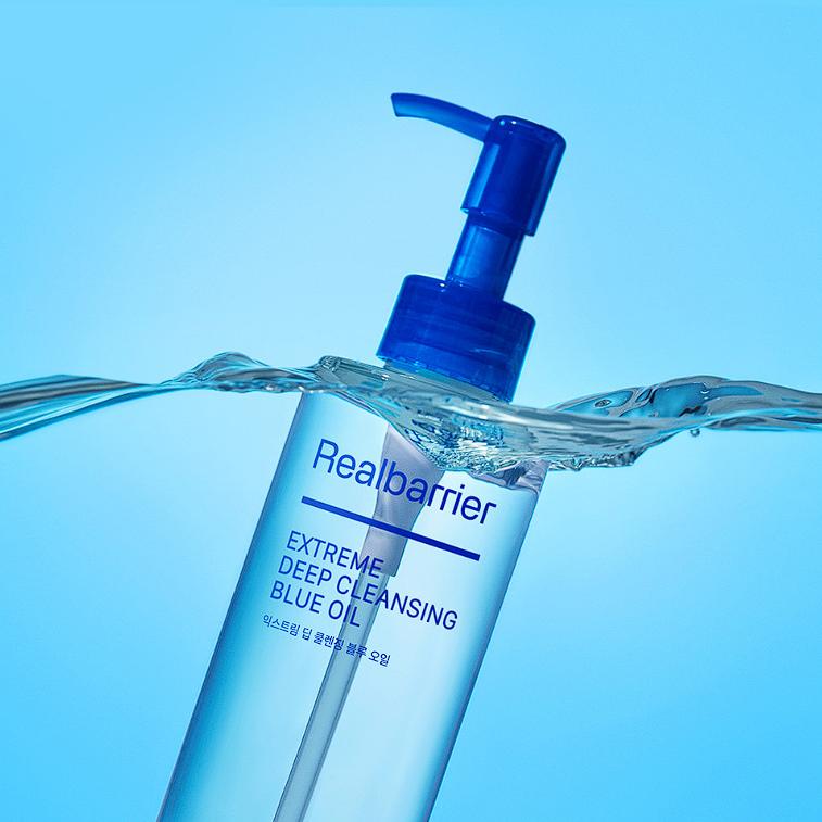 Real Barrier Экстремально глубоко очищающее синее масло 200 мл