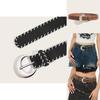 Korean Style Pu Leather Belt For Women With Vintage Handcrafted Rope Detailing For Daily Use