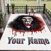 Custom Text Saw Billy the Puppet Pattern Floor Rug Soft Indoor Carpet Mat Living Room Bedroom
