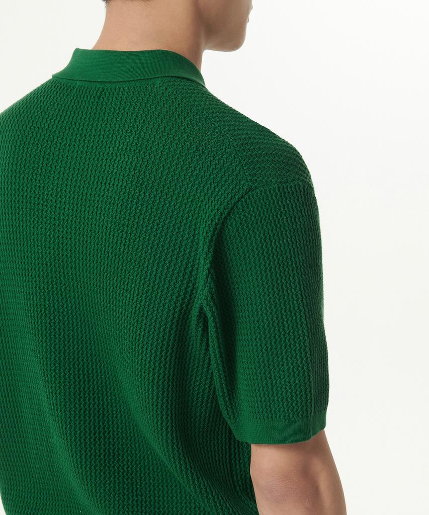 MUSINSA STANDARD Crocheted Knitted Polo Shirt [Irish Green]