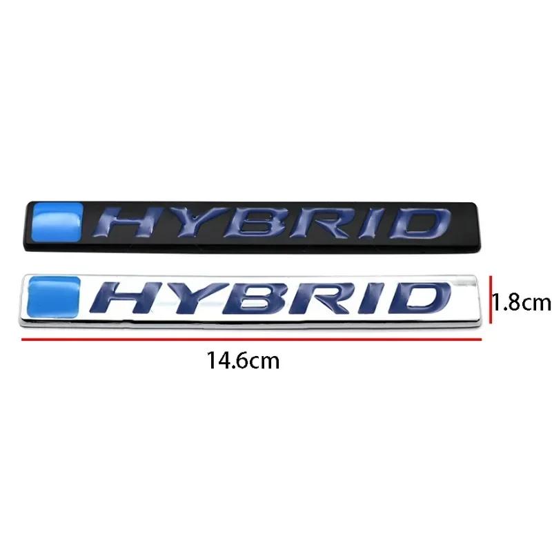 FIQ1 3D Metal Hybrid Logo Car Sticker Rear Trunk Side Fender Emblem Badge Sticker For Honda CRV HRV CIVIC Fit Accord Jazz Accessories