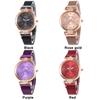 Luxury Rose Gold Rhinestone Ladies Watches Glass Quartz Mesh Belt with Magnetic Buckle Ladies Watch