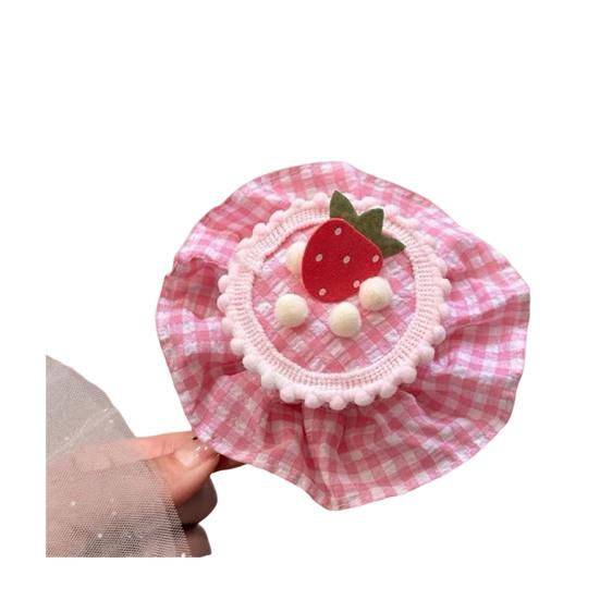 Soft Fabric Velvet Headband Birthday Series Cake Decor Bright Color Hair Hoop Hand-Crafted Hair Accessory