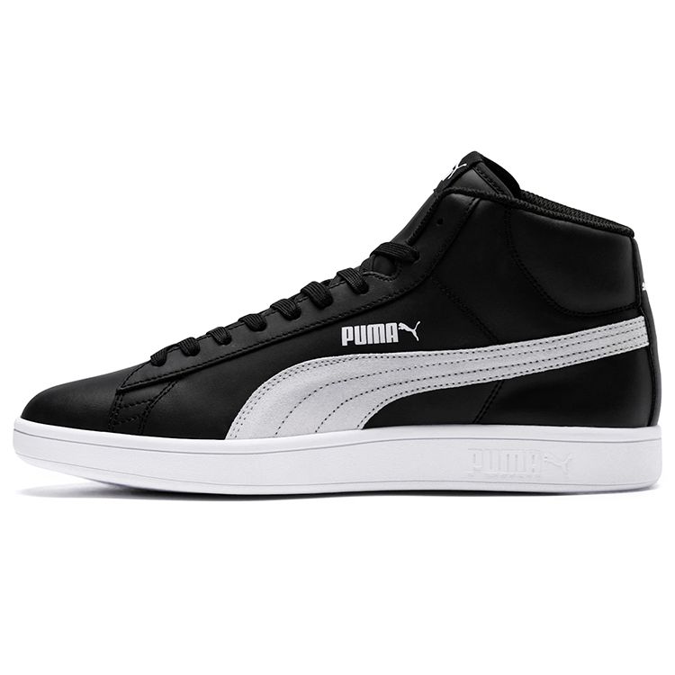 Puma Smash V2 Mid-Top Sneakers Unisex Sneakers Black White 366924-02