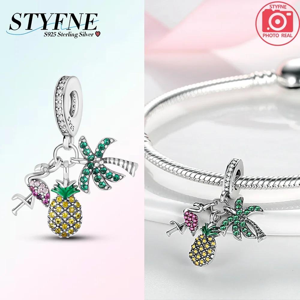 Charm Bead Components Copper Metal Compatible With Authentic Original Bracelet High Quality Fine Jewelry Womens Brand Latest Arrival Autumn Sunset