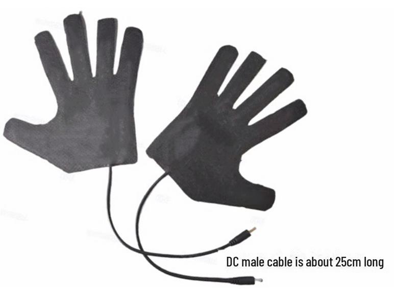 Kangre Heated Cycling Gloves, 7.4V, Washable, Full-Finger Design, Low-Pressure Silk Composite.