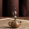 Openable Teapot Pendant Mini Phone Chain Cartoon Little Teapot Keychain  Women Men