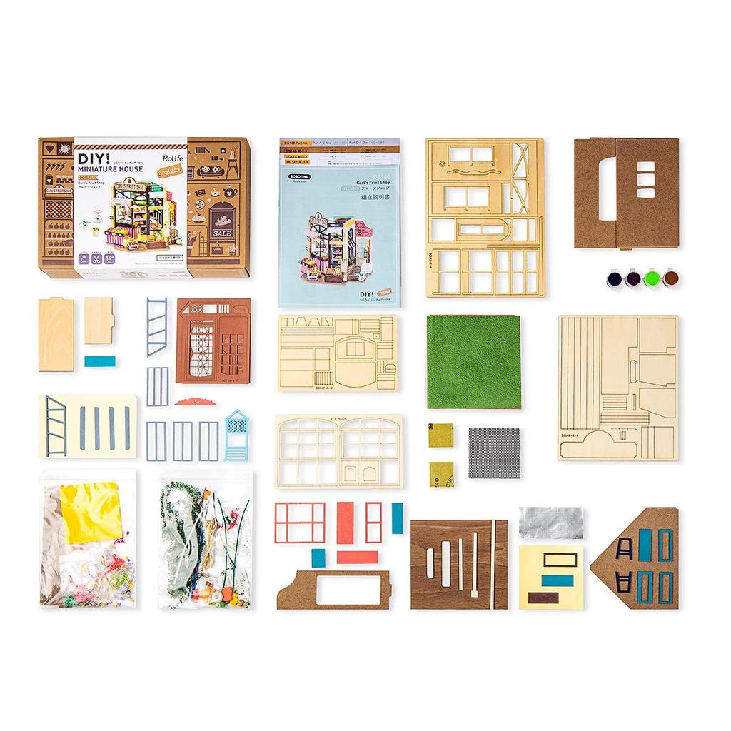 Руководство пользователя на японском языке Robotime DIY Miniature House Dollhouse DG142 Fruit Shop Tsukurunsu® [Официальная продажа/включен японский язык]
