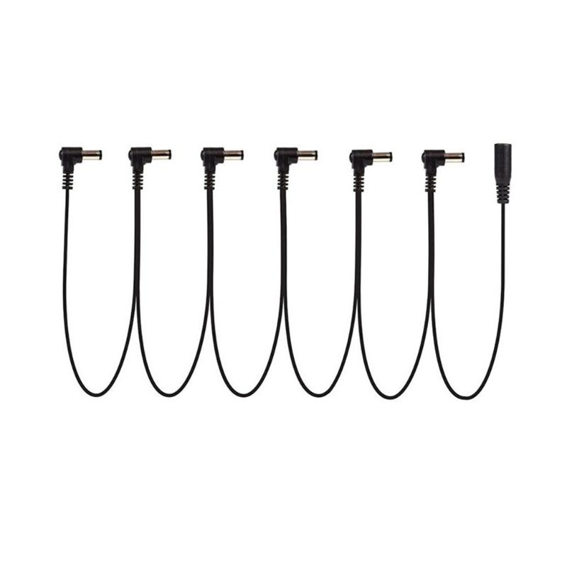Guitar Pedal Board Daisy Chain Power Supply Cable, 3/4/5/6/8 Way Guitar Power Supply Cord Power Cable Chain for Guitar