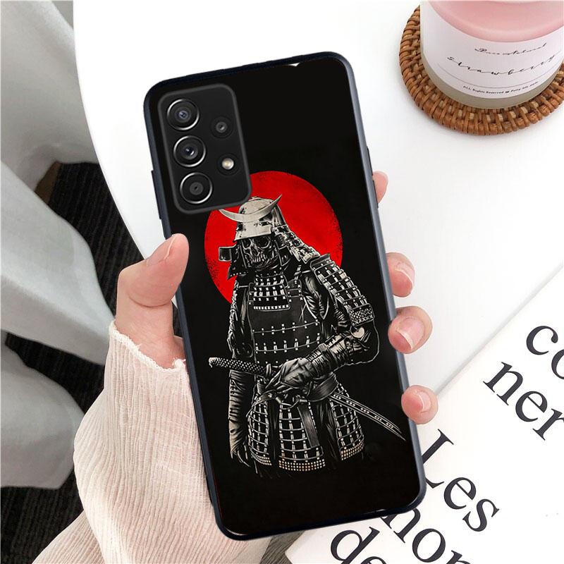 Samurai Oni Mask Phone Case for Samsung Galaxy A13 A22 A12 A32 A71 A11 A21S A33 A52 A72 A51 A50 A70 A31 M31 Funda Coque Case
