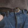 Their BASIC LEATHER BELT / BROWN