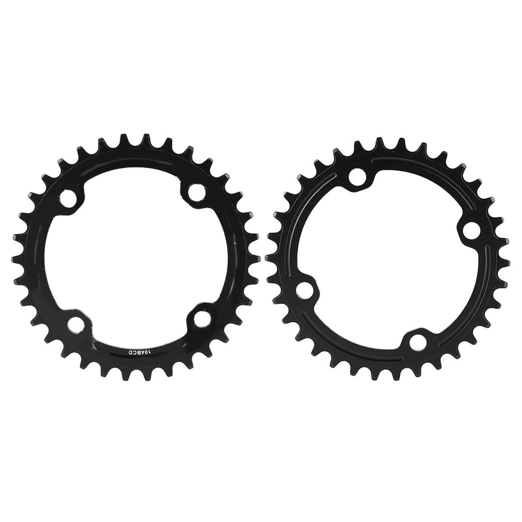 32Celsius34Celsius36Celsius38T BCD 104 Mountain Bike Steel Single Crank Chain   Repair Parts (Black 32T)