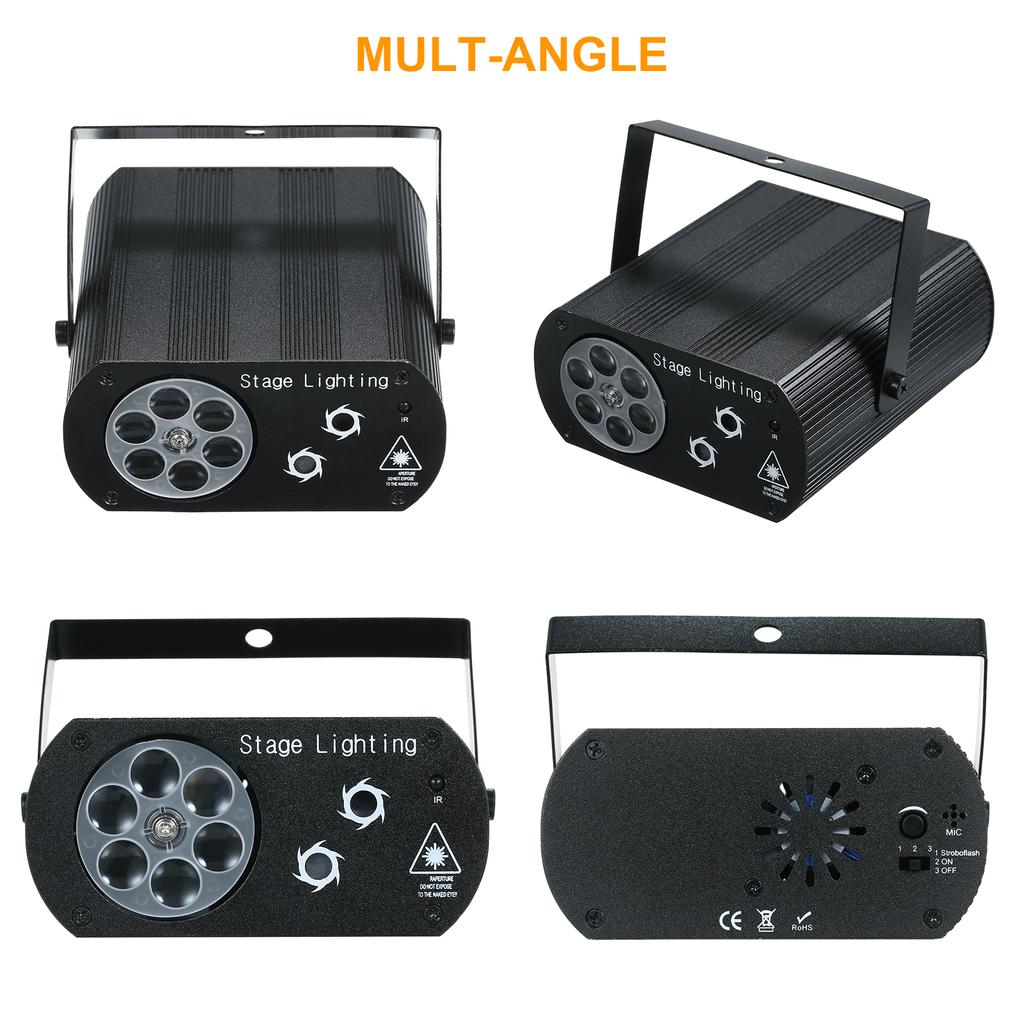 A C100-240 В 5 Вт 3 светодиода RGB Мини Водяная Волна Эффект Рябь Сценический Светильник Светильник Лампа