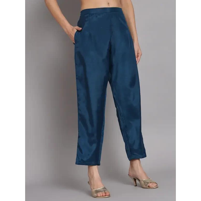 Women Bollywood Kurta Pant Dupatta Set Party Wear Top Tunic Kurti Salwar Suit 2376