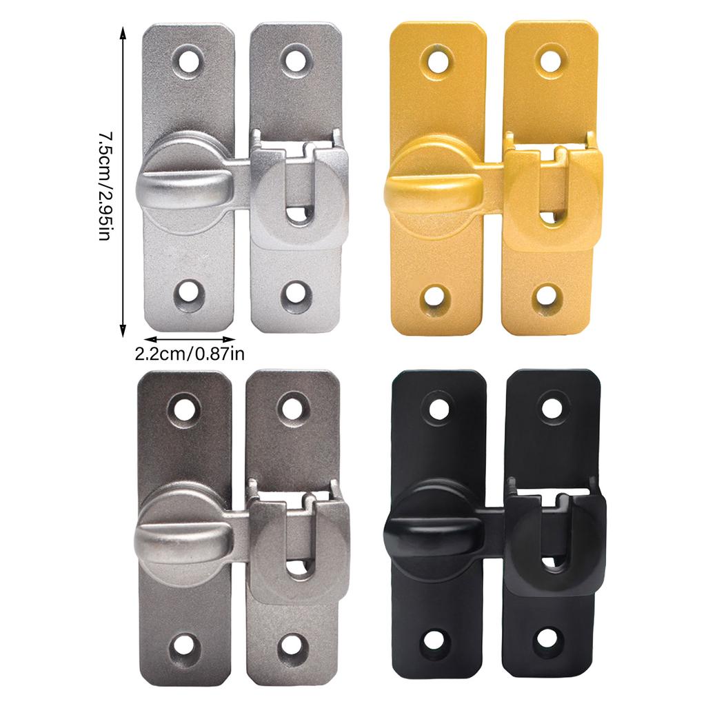 Многоцелевые защелки для раздвижных дверей, болтовые замки для дома и офиса, безопасность ежедневного использования, прочный алюминиевый сплав