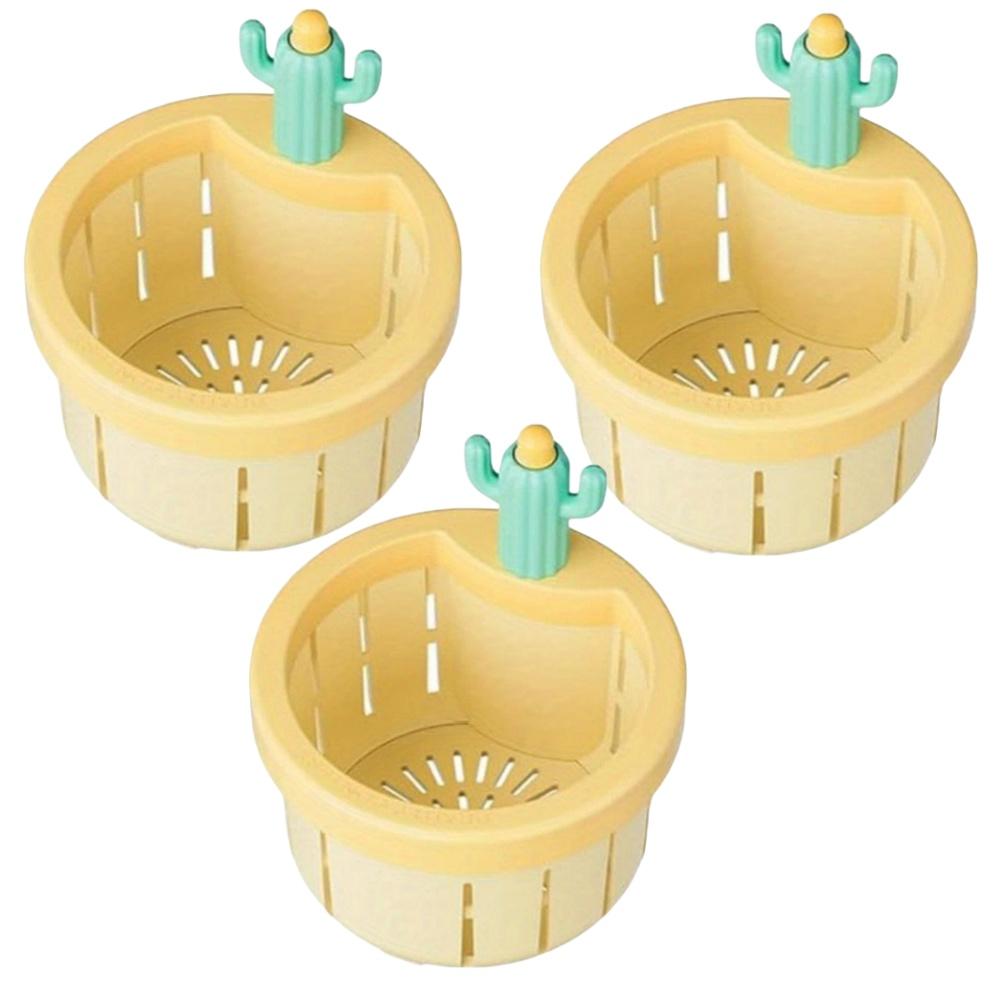 1/3 шт. Кактус раковина сливной фильтр пресс автоматическая корзина для слива многофункциональное использование фильтр сетка для ванны кухонный мусоросборник