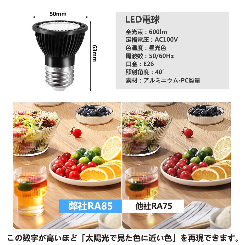 E26 50W Spotlight with LED Bulbs, Duct Rail Lighting, Rail Lighting, Duct Rail Light, Rail Light, LED Bulbs and Duct Rail Lighting Fixture Set