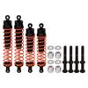 4 Pcs RC Shock Absorber Suspension Dampers Aluminium Alloy Dampers for Traxxas Slash 1 10 RC Short Course Truck Black