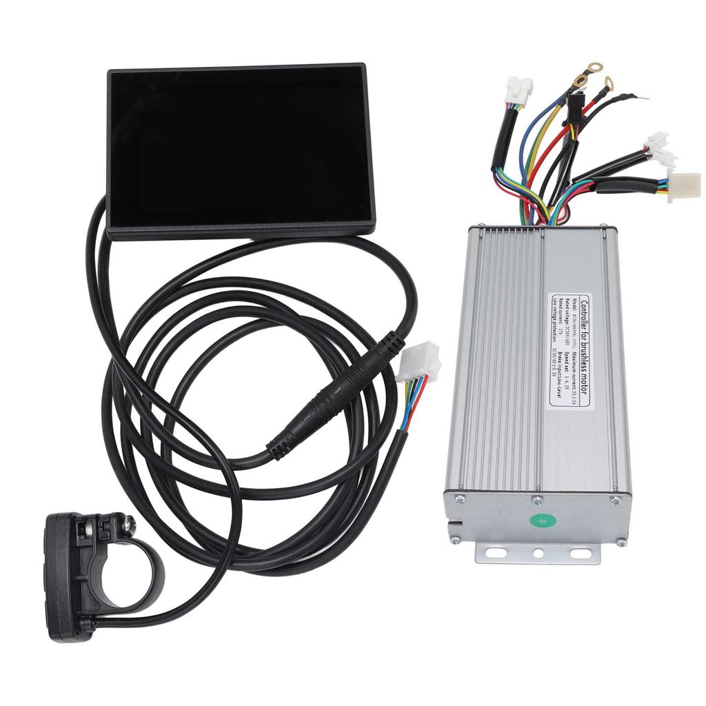Electric Bike Conversion Kit 35A Sine Wave Bike Motor Controller with Light Line for KT LCD 8S Panel Set for 1500W Motor