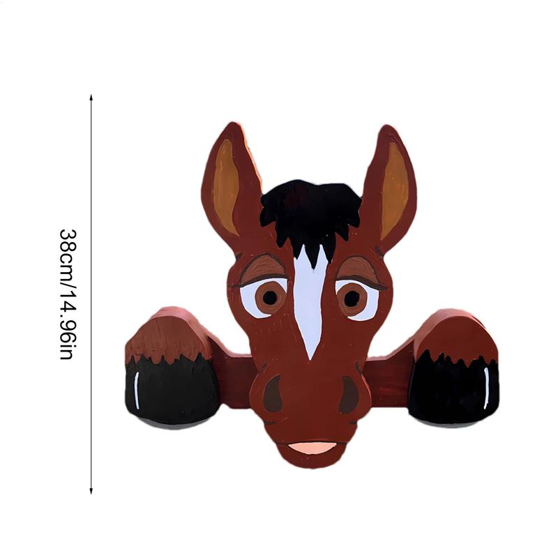 Подглядывающий за забором Знак для патио Деревянные знаки для забора Новинка Животное Подглядывающее Декор для двора Для заднего двора Крыльца Патио