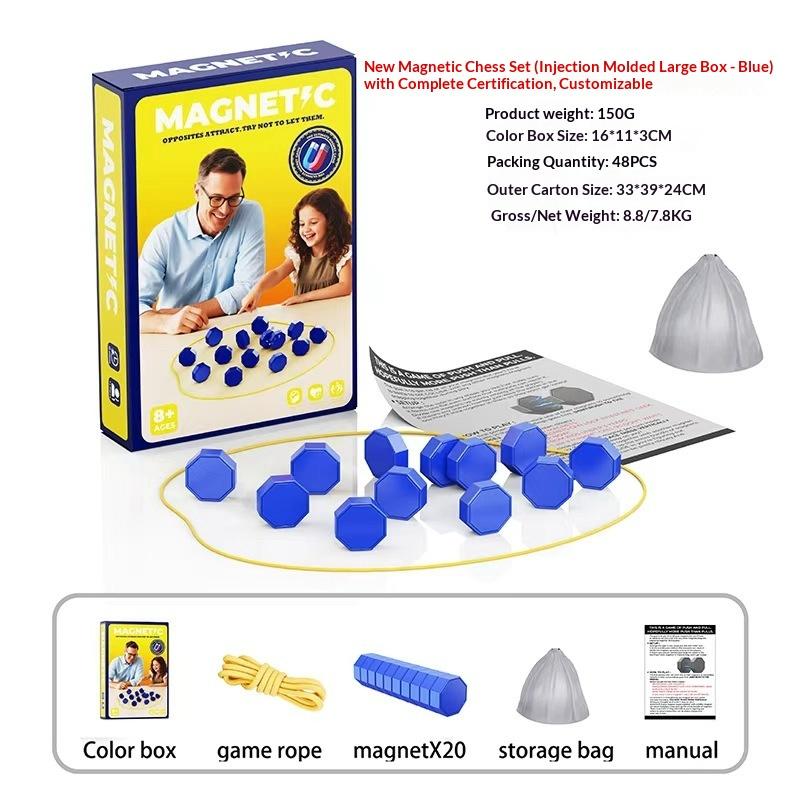 Игры для вечеринки Игра с магнитными камнями Интерактивная магнитная доска Стратегическая игра для семьи, детей, взрослых Портативный игровой набор с магнитными камнями