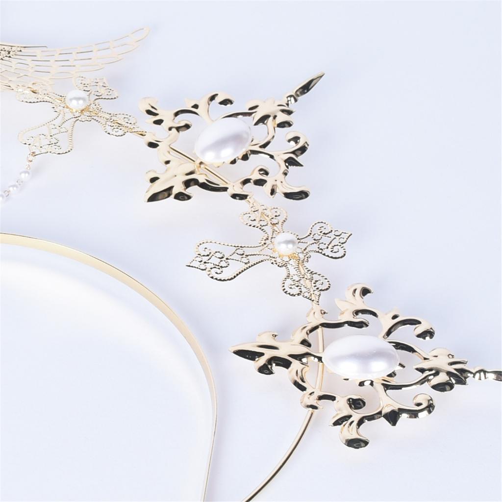 Sun Goddesses Hair Hoop Bridal Wedding Headwear Elegant Delicate Hair Band for Women and Girls