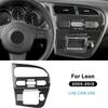 Carbon Fiber Style Interior Sticker for Seat Leon 2005 2006 2007 2008 2009 2010 2011 2012 LHD Interior Panel
