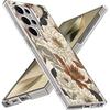 Ретро цветочный узор Чехол для Samsung Galaxy S26 S25 S24 Ultra S23 S21 FE S22 Plus A53 A54 A34 A15 A25 A35 A55 A26 A36 A56 5G Тонкий Прозрачный Жесткий Чехол