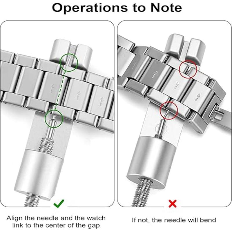Professional Watchband Removal Tool Kits For Easy Adjusting And Replacing Watch Straps With Stable Metal Construction