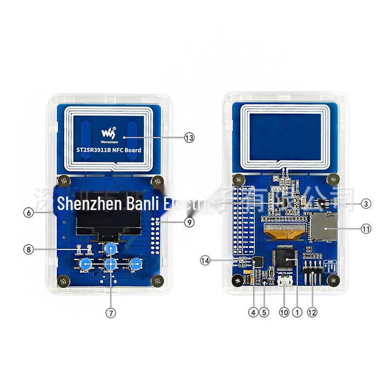 Комплект для разработки NFC: Плата чтения/записи NFC ST25R3911B
