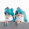 Anime Hatsune Miku Action Figure Miku Figure Bean Eye Princess Big Eyes Cartoon Model Pvc Collection Doll Toy Gift