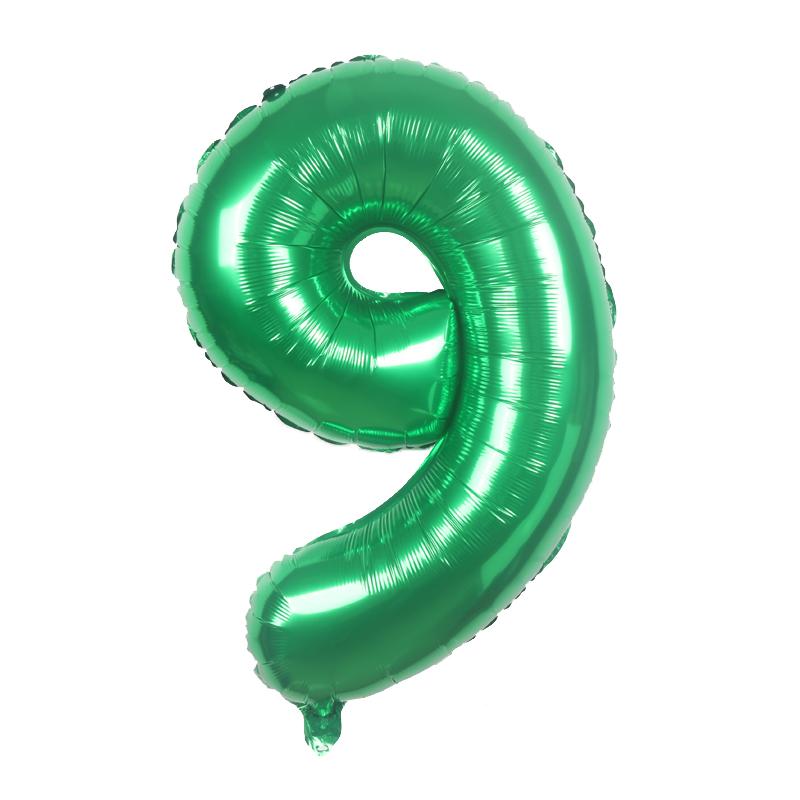 32-дюймовые зеленые большие воздушные шары с цифрами 0 1 2 3 4 5 6 7 8 9 для детей, день рождения, годовщина свадьбы, фигурные воздушные шары, подарок