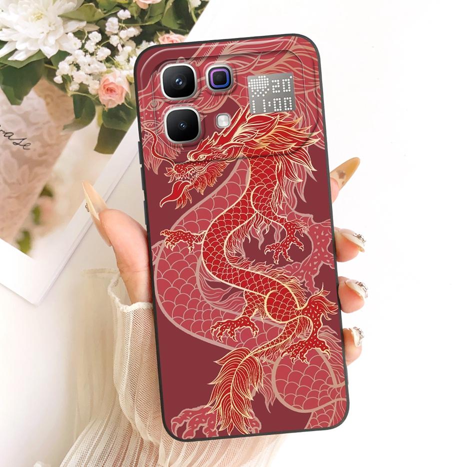Чехол для Infinix Note 60 Pro X6878 Милый Чехол с Собакой и Кроликом Ударопрочный Мягкий Силиконовый Чехол Для Infinix Note 60 Pro Note60 X6879 Сумки