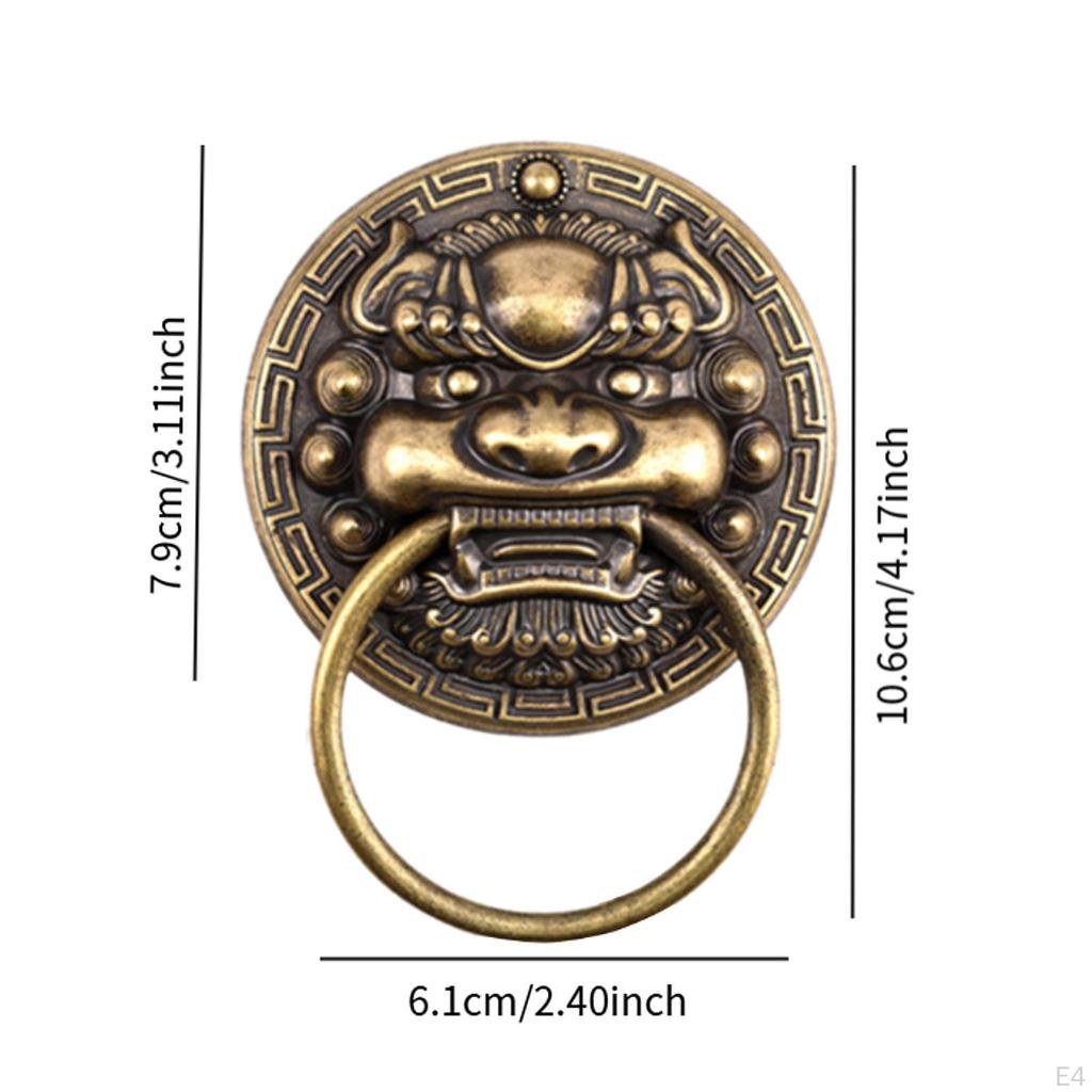 Decorative Front Door Knocker ,Vintage Brass Gate ,Door Pull Handle