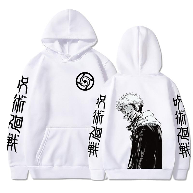 Japanese Animation Jujutsu Kaisen Men Hoodie Vintage Unisex Pullover Men Vintage Graphic Hoody Tops Oversize Clothing