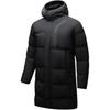 Comfortable Casual Simple Hooded Warm Mid-Length Down Jacket Men Outerwear Basic-Black 152517901-3
