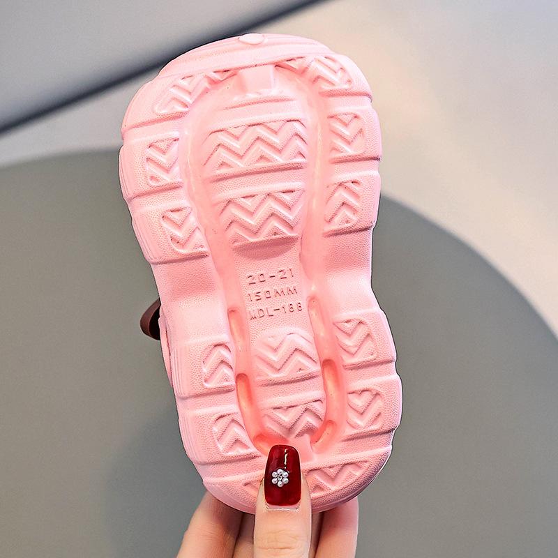 Girls Sandals Children Summer Baby Indoor Soft Bottom Toddler Non-slip Slippers Cartoon Boy Cave Shoes