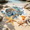 Custom Name Personalized Leo Messi Print Beach Towel, for Trip Camping Beach Party Home Decor, Birthday Gift for Family & Friends
