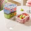 Double-Layered Nut Snack Box Thickened Fruit Plate Fruit Container Draining Basket  Living Room