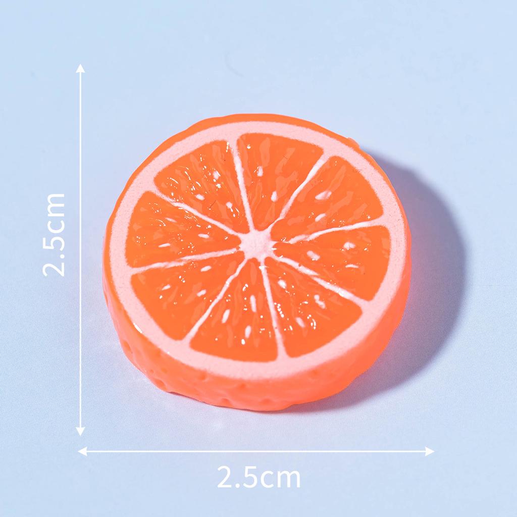 Микропейзаж Моделирование еды Игрушка Фруктовый ломтик Смоляное украшение Материал для поделок Чехол для мобильного телефона Заколка для волос Аксессуар Наклейка на холодильник